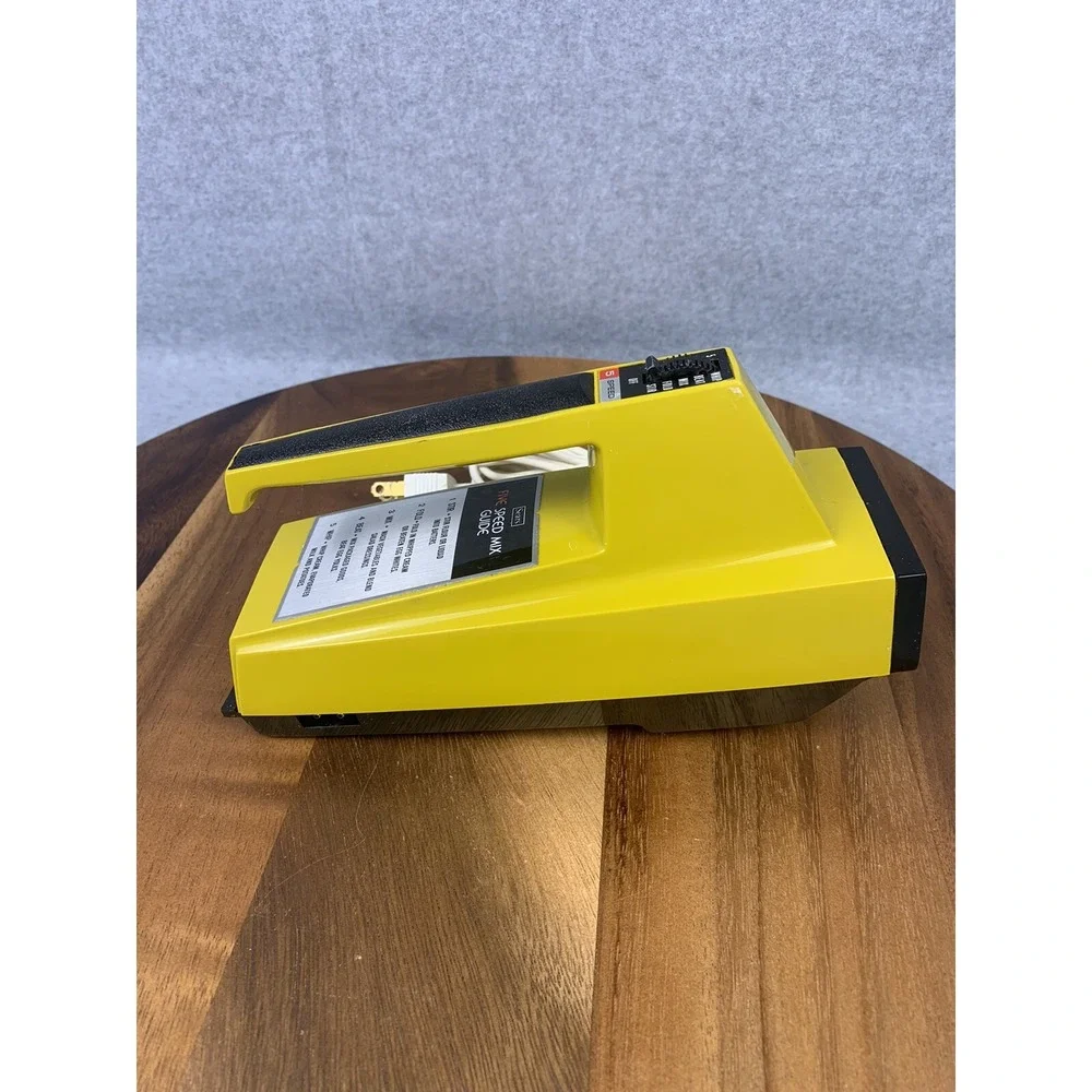 Vintage Sears Super Five Hand‎ Mixer Banana Yellow Works No Beaters #400.828800